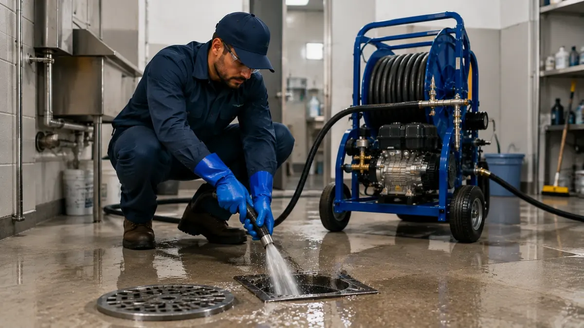 Floor Drain Hydro Jet Cleaning in Acton