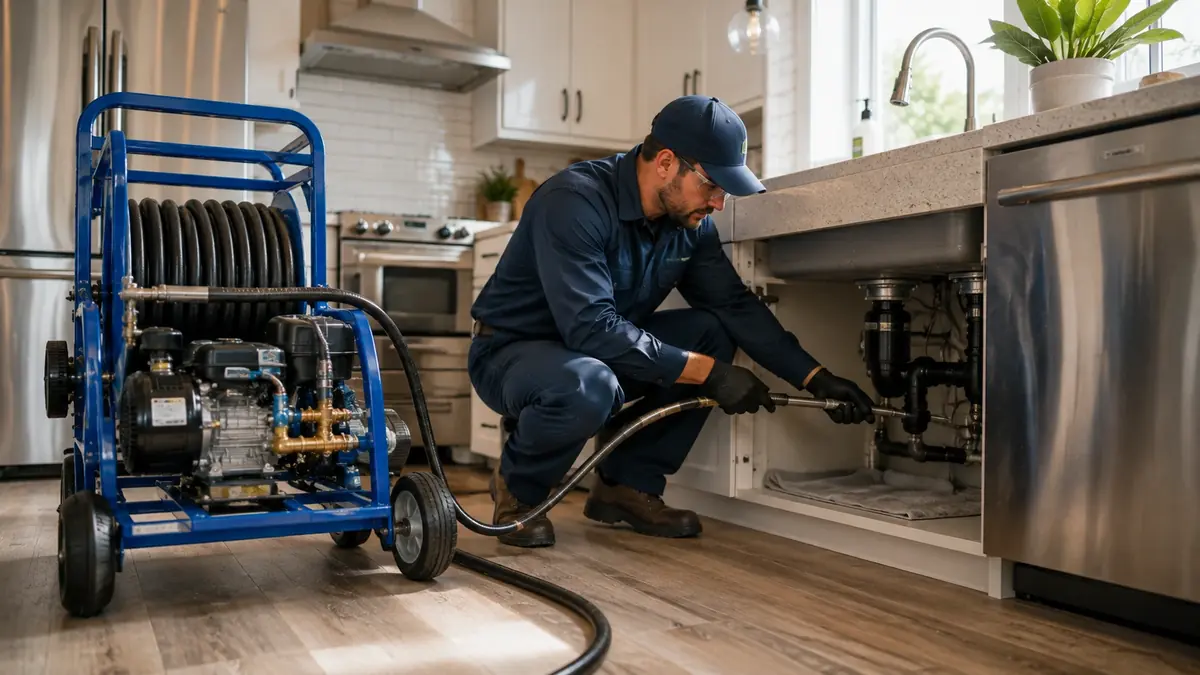 Kitchen Drain Hydro Jetting in Acton