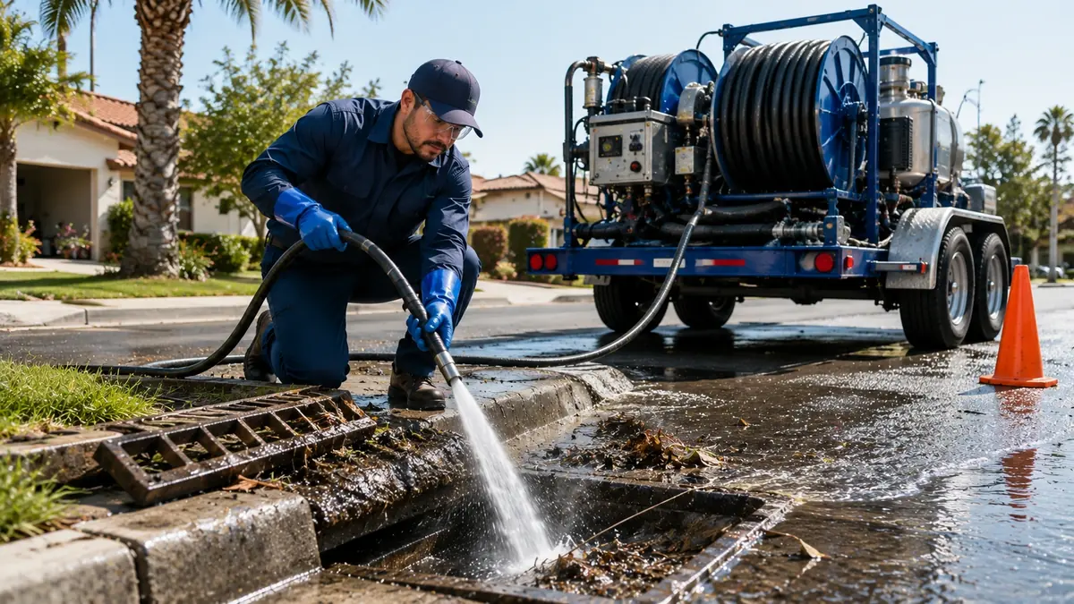 Storm Drain Hydro Jet Cleaning in Acton